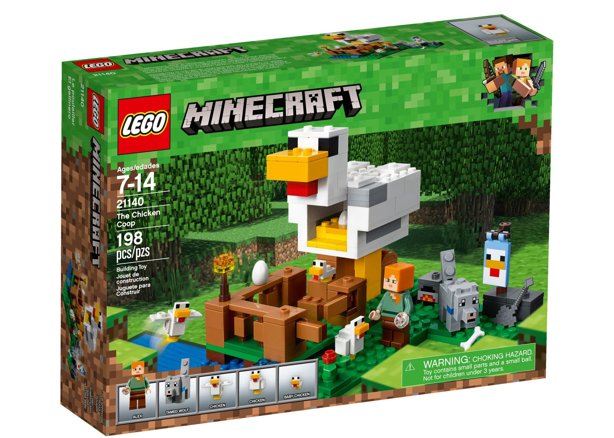 LEGO MINECRAFT 21140 THE CHICKEN COOP 198 PCS NEW FACTORY SEALED 