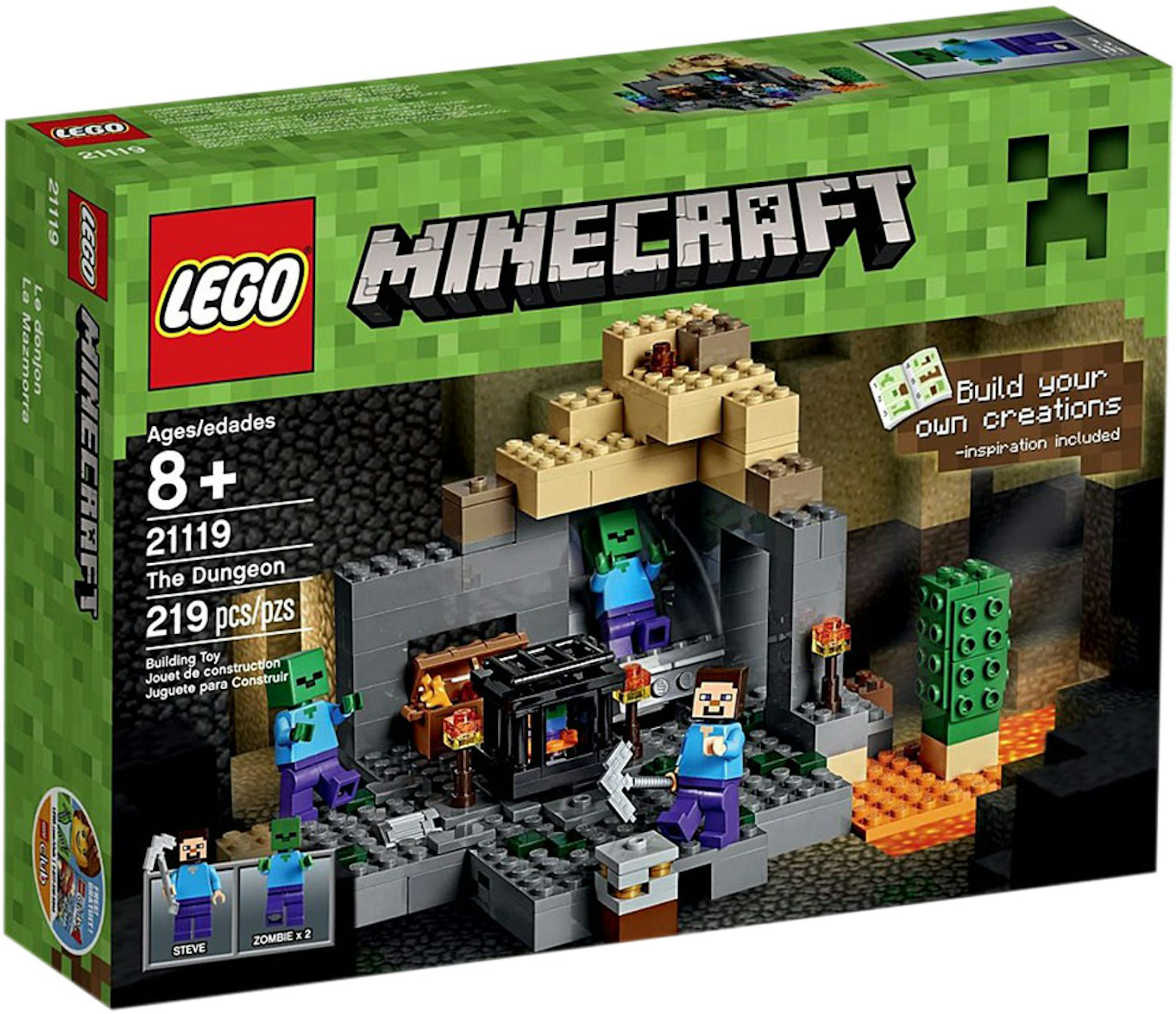 LEGO Minecraft - Le donjon du squelette Lego en 2023