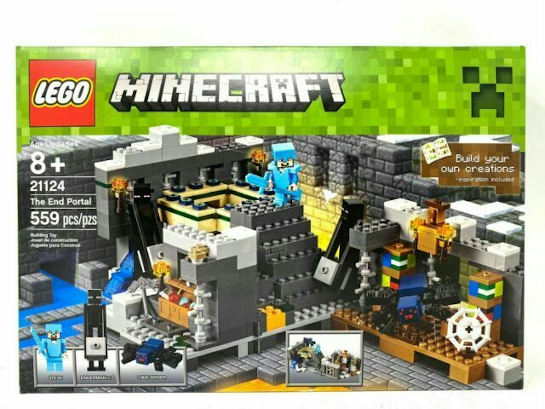 Minecraft Lego Set The Wither 21126 Complete 3 Minifigures