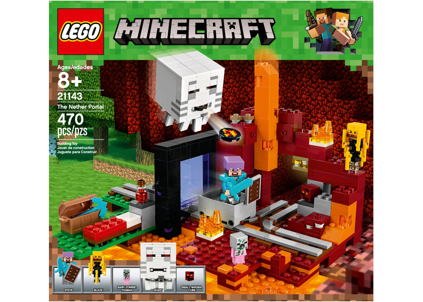 Lego Minecraft The Nether Portal Set Lego Minecraft The Nether Portal Set