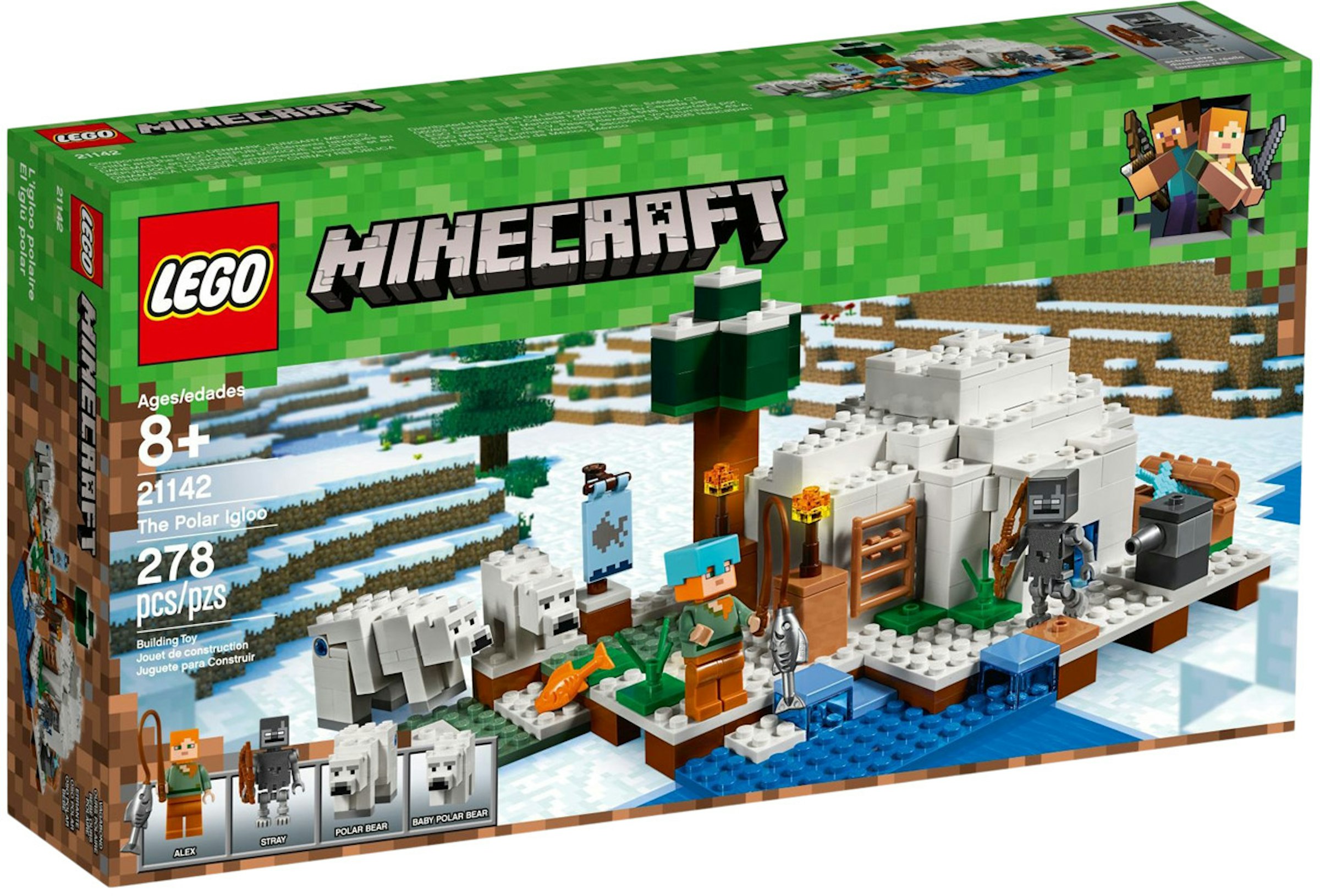 Konvertere nøgle form LEGO Minecraft The Polar Igloo Set 21142 - US