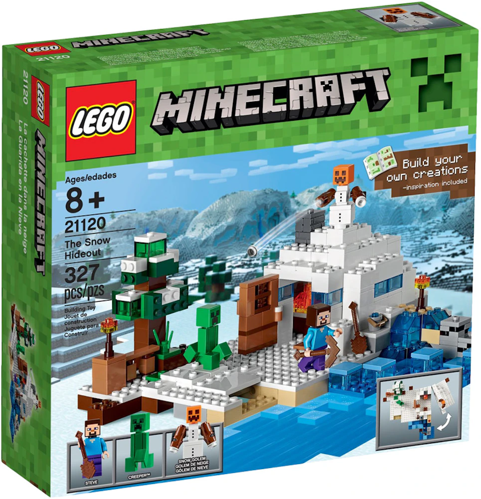 prøve Indeholde unse LEGO Minecraft The Snow Hideout Set 21120 - US