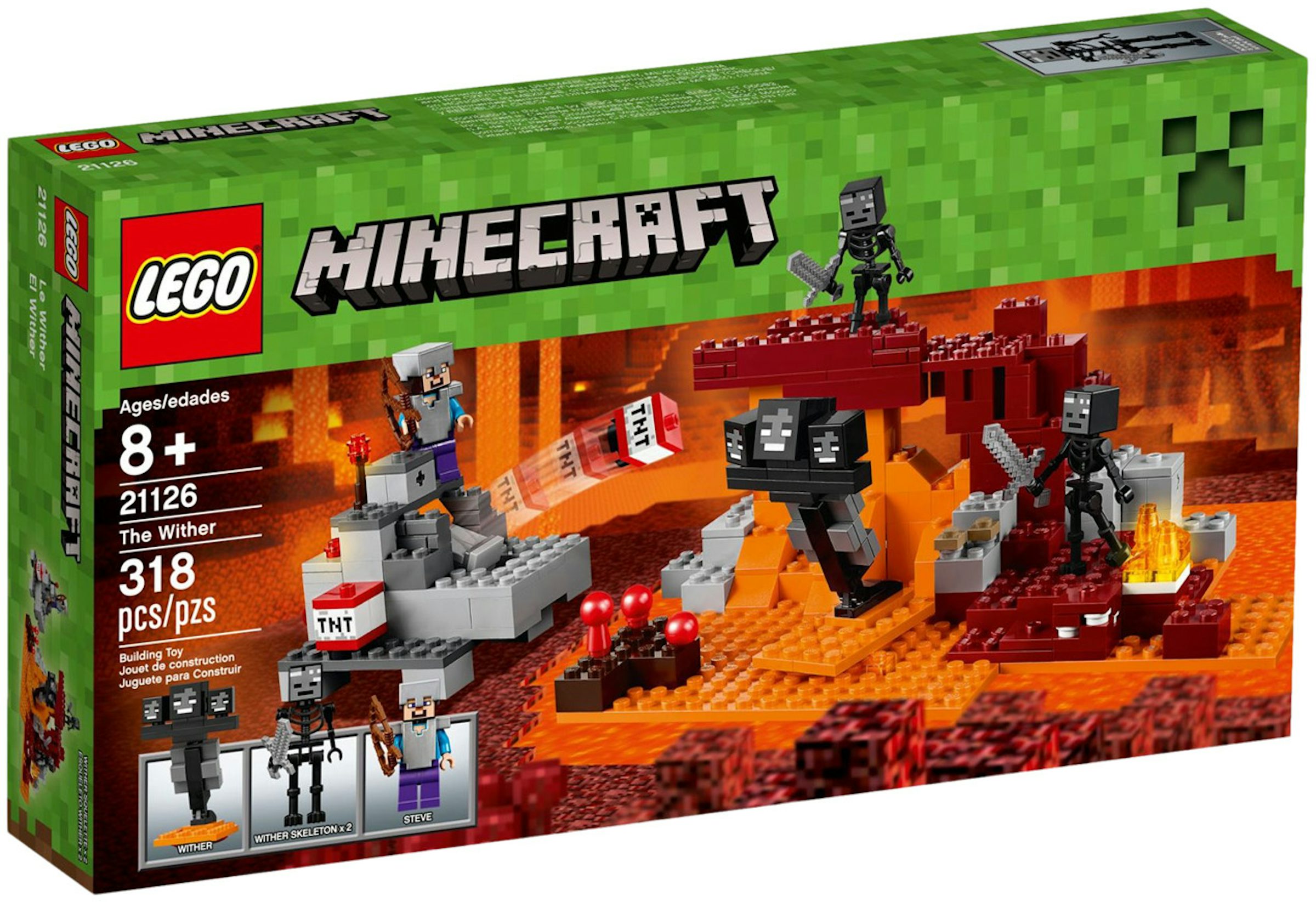lego minecraft nether fortress 21122 set 100% COMPLETE with