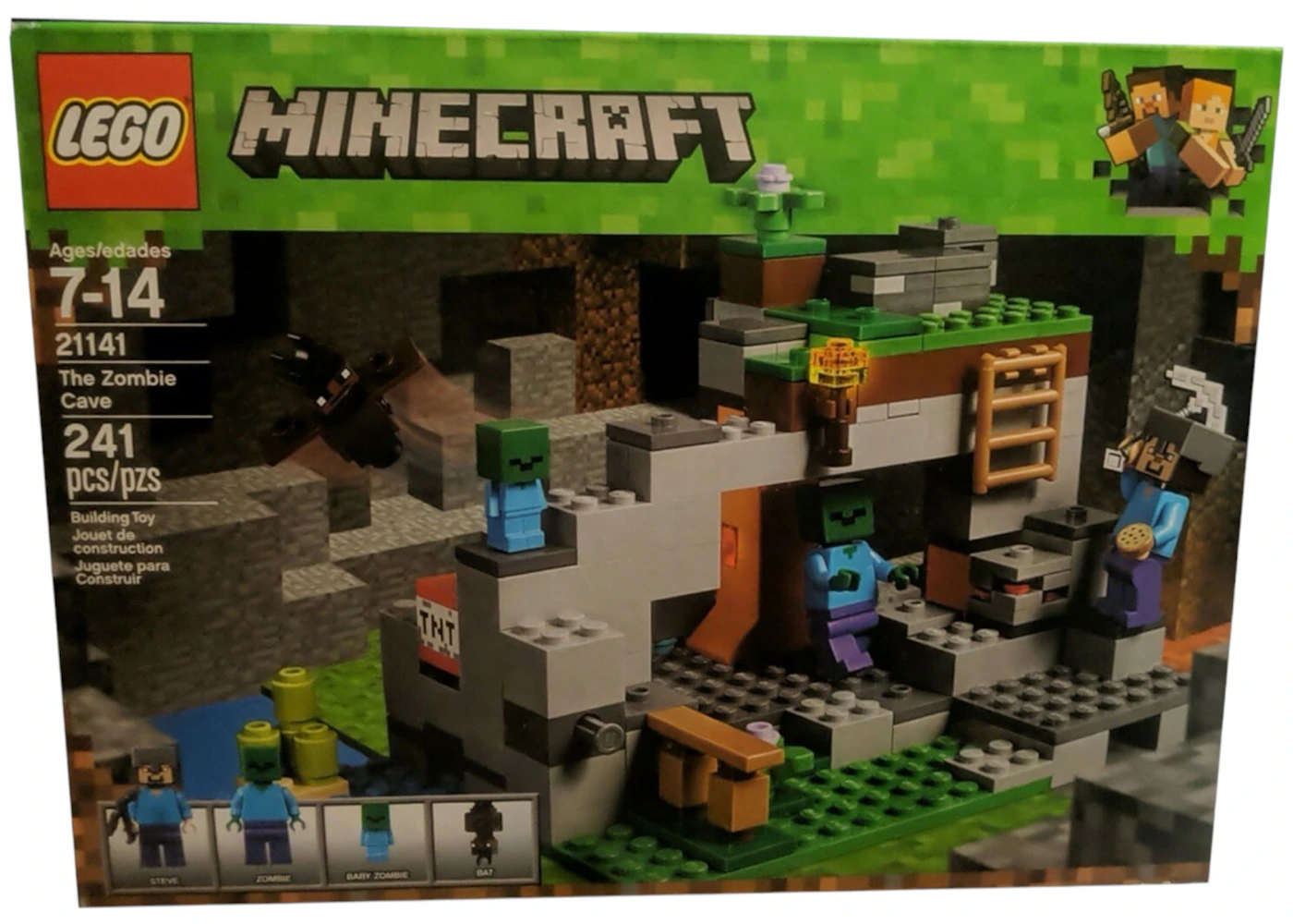 LEGO Minecraft The Zombie Cave Set 21141 US - Main Image
