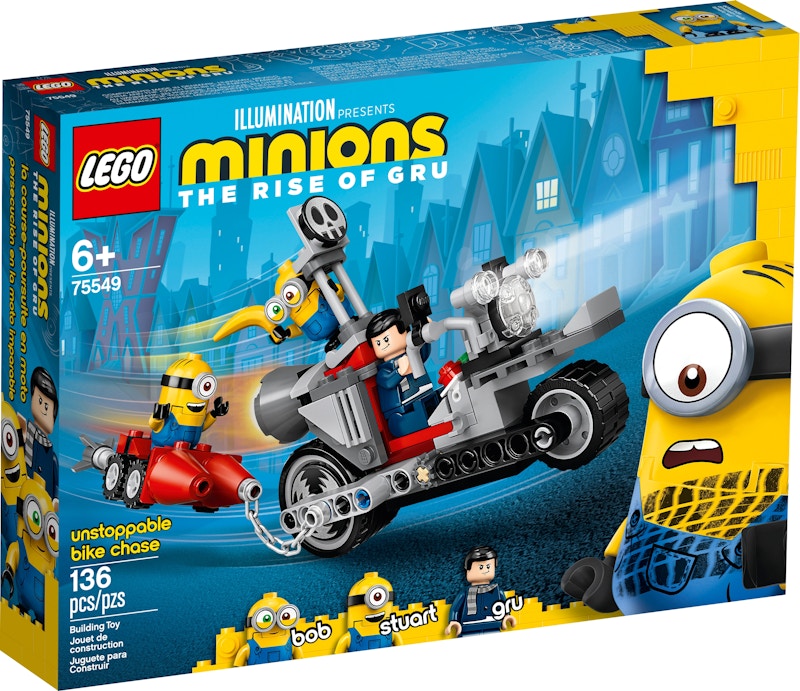 LEGO Minions The Rise Of Gru Unstoppable Bike Chase Set 75549 US