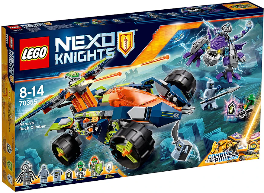 onderzeeër compromis mei LEGO Nexo Knights Aaron's Rock Climber Set 70355 - US