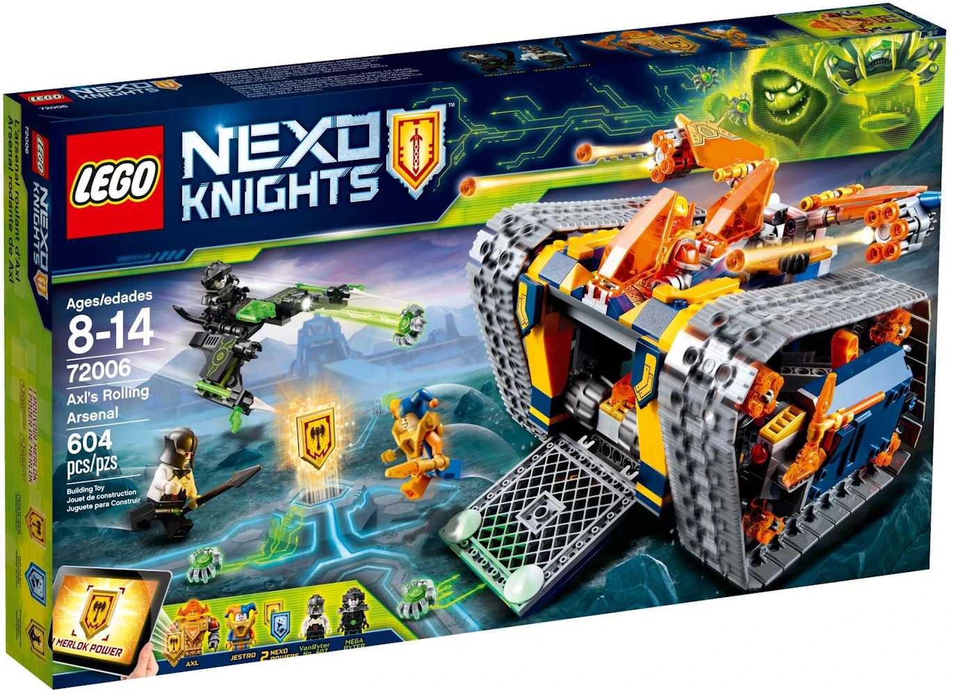 Mentor Populær Enlighten LEGO Nexo Knights Axl's Rolling Arsenal Set 72006 - US