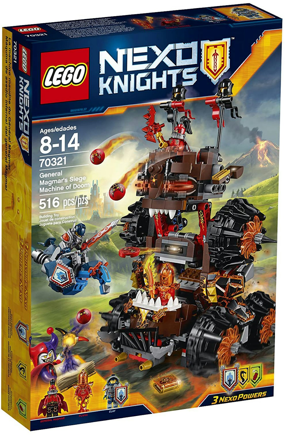 Aflede industri kom videre LEGO Nexo Knights General Magmar's Siege Machine of Doom Set 70321 - US