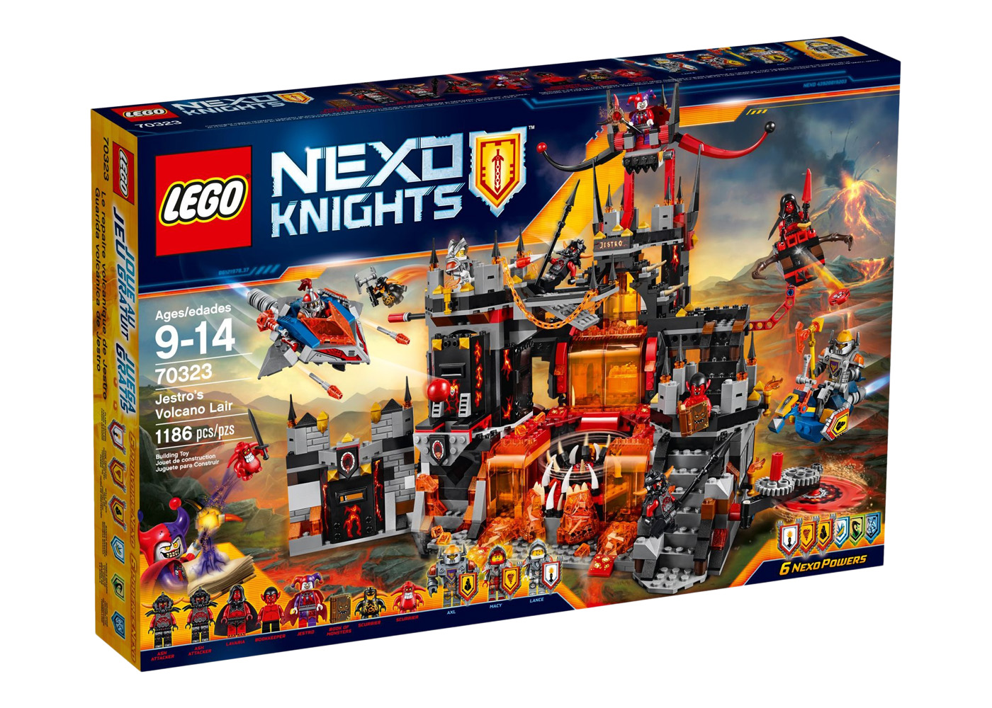 LEGO Nexo Knights Jestro's Volcano Lair Set 70323