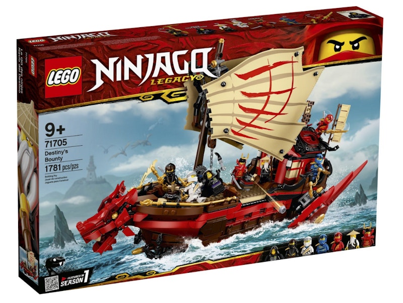 Lego ninjago legacy destiny's bounty discount ninja playset building toy 71705