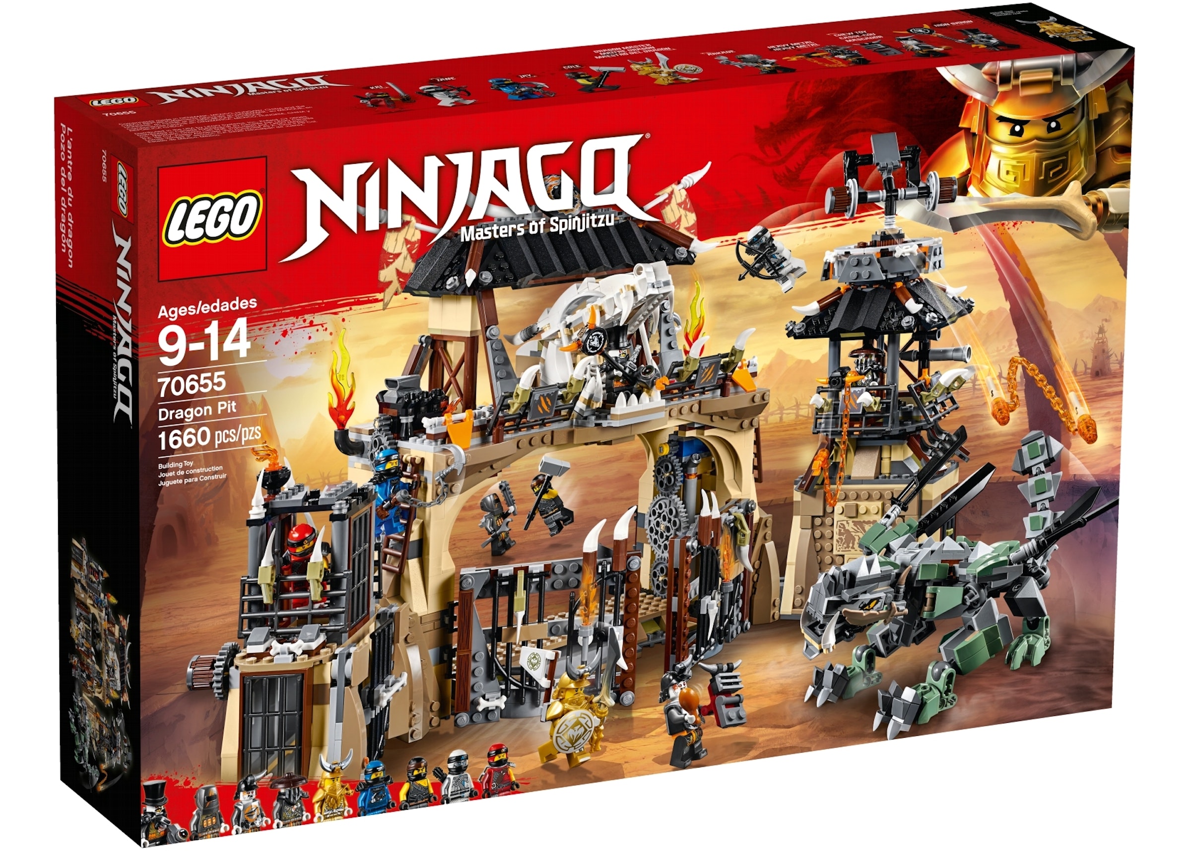 snap gardin Afdeling LEGO Ninjago Dragon Pit Set 70655 - US