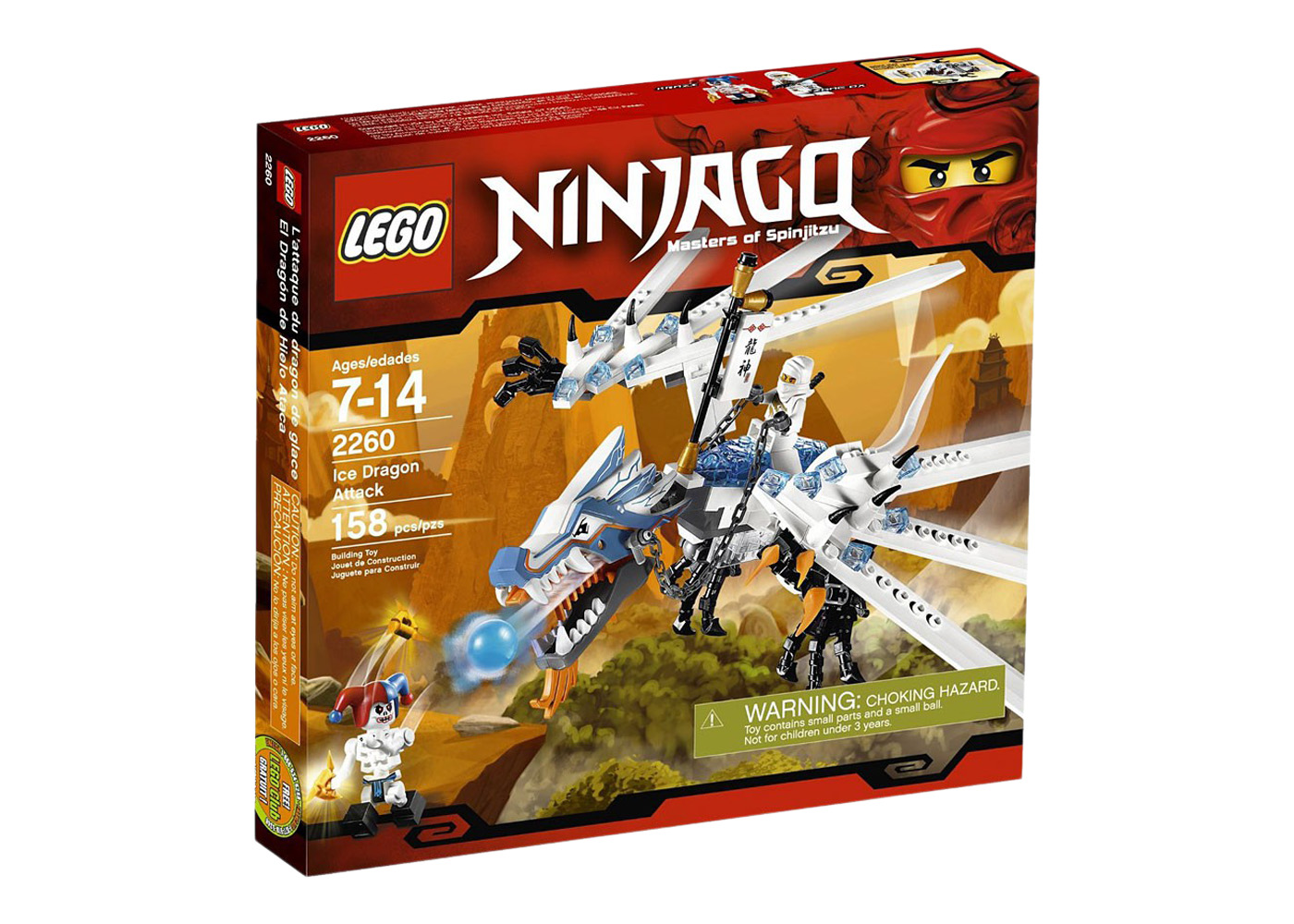 LEGO Ninjago Ice Dragon Attack Set 2260