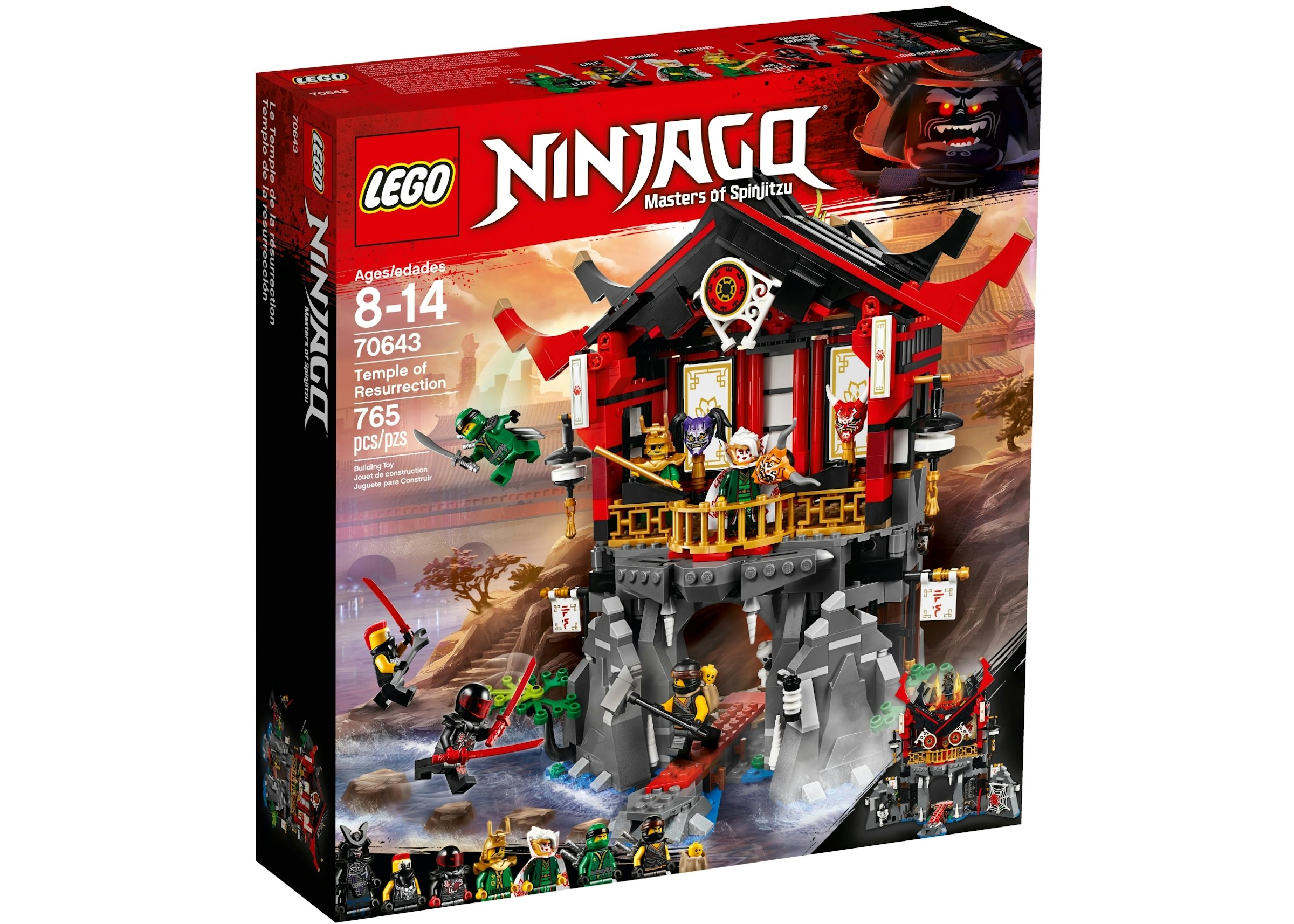 labyrint Kostumer jeg er glad LEGO Ninjago Temple of Resurrection Set 70643 - US