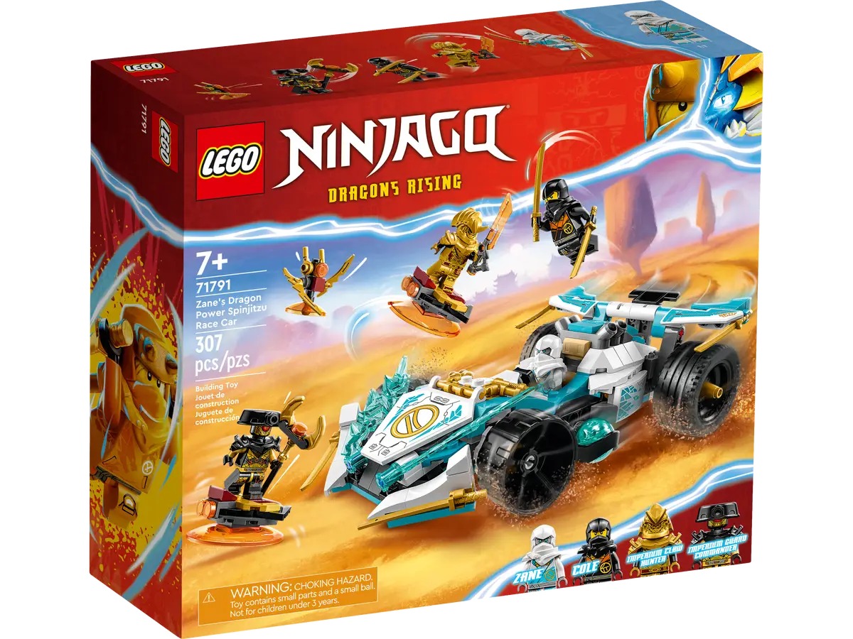 LEGO Ninjago Zane s Dragon Power Spinjitzu Race Car Set 71791