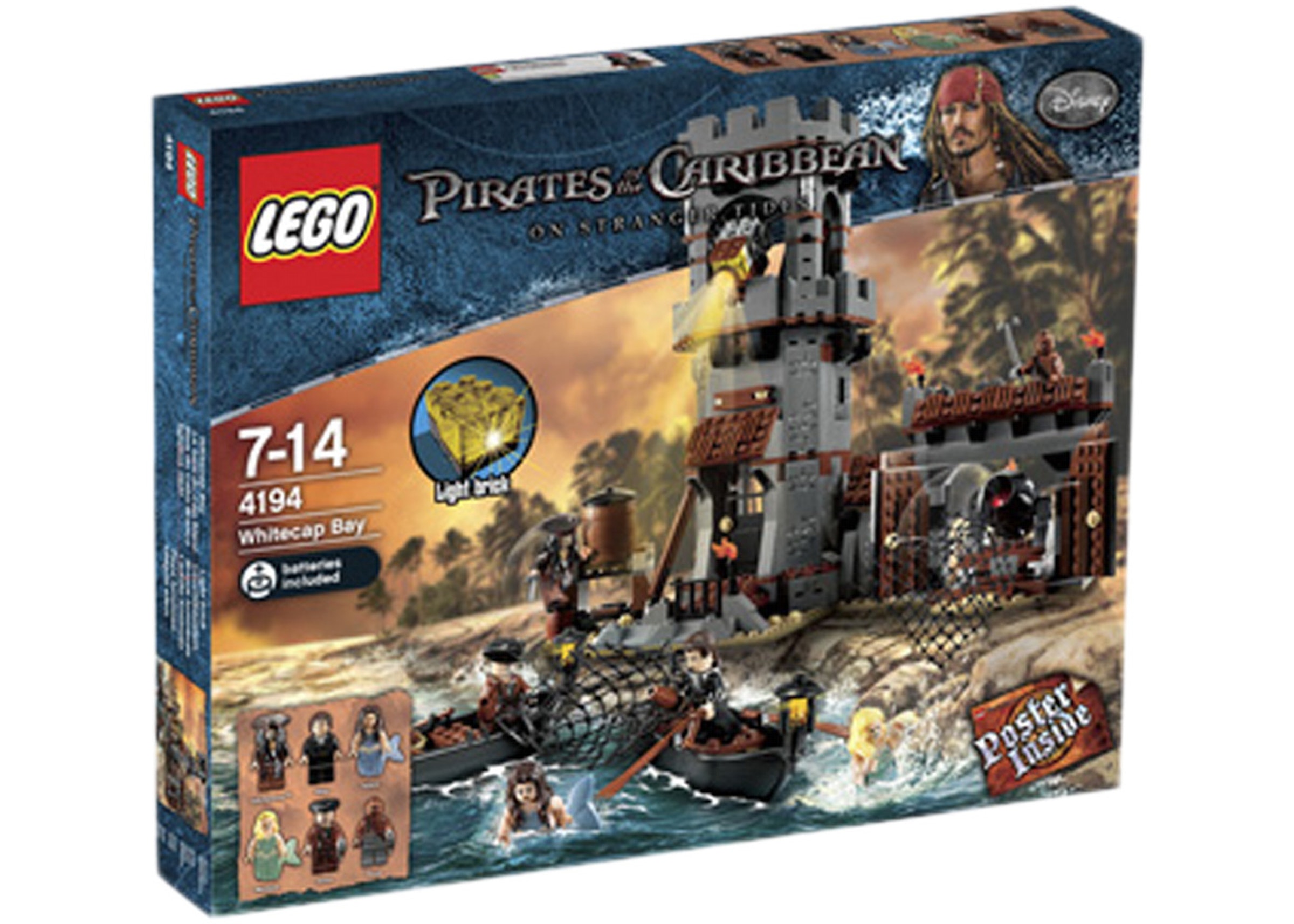 Shipwreck atlet hule LEGO Pirates of the Caribbean Whitecap Bay Set 4194 - US