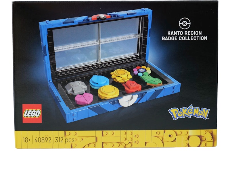 Set da collezione di distintivi della regione di Kanto LEGO Pokemon 40892
