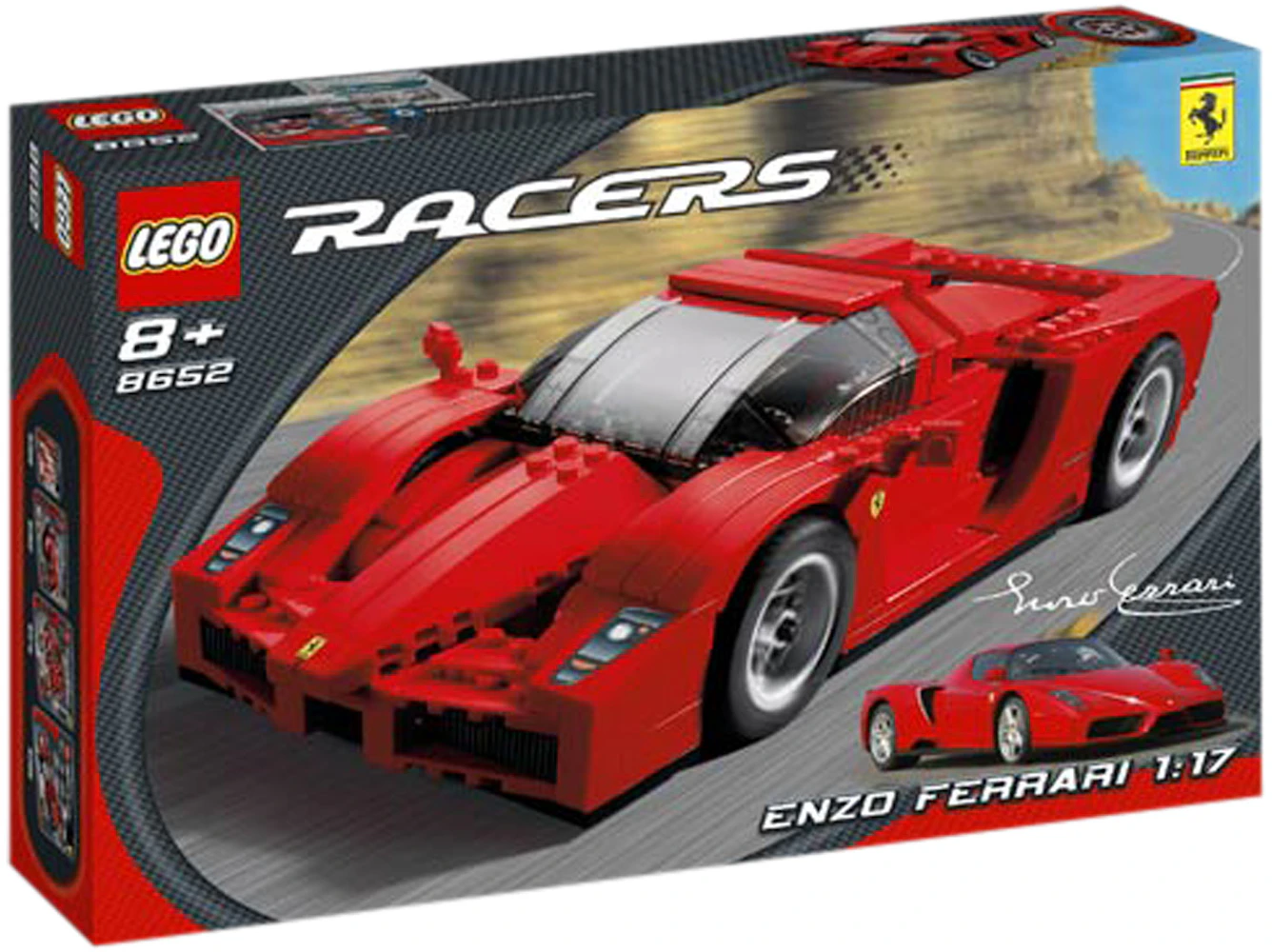 jeg fandt det forligsmanden for ikke at nævne LEGO Racers Enzo Ferrari 1:17 Set 8652 - US