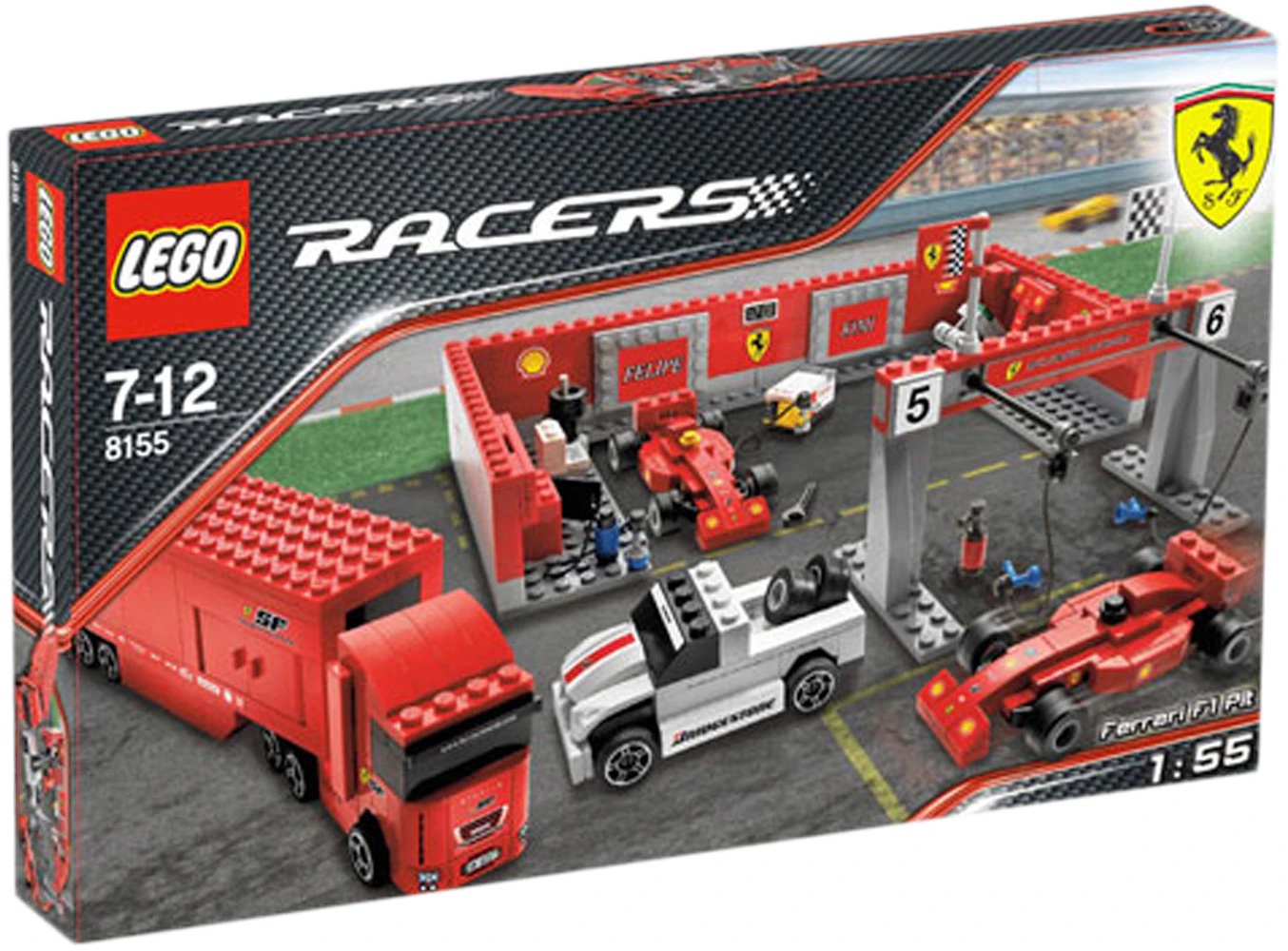 LEGO Racers Ferrari F1 Pit Set 8155 - US