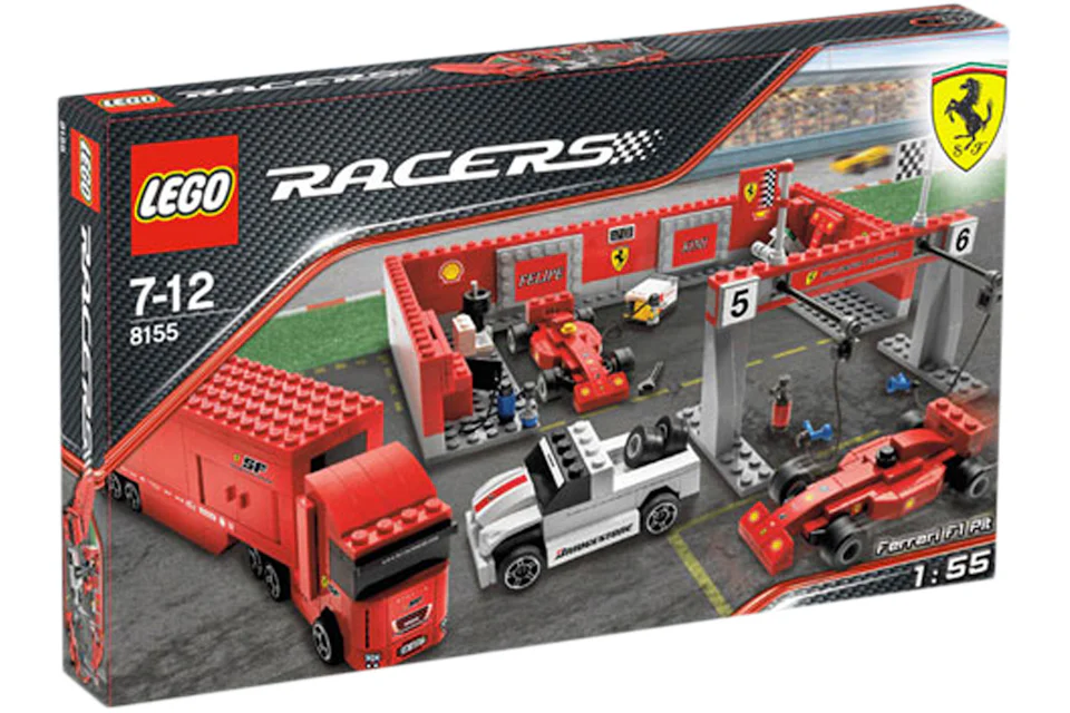 LEGO Racers Ferrari F1 Pit Set 8155