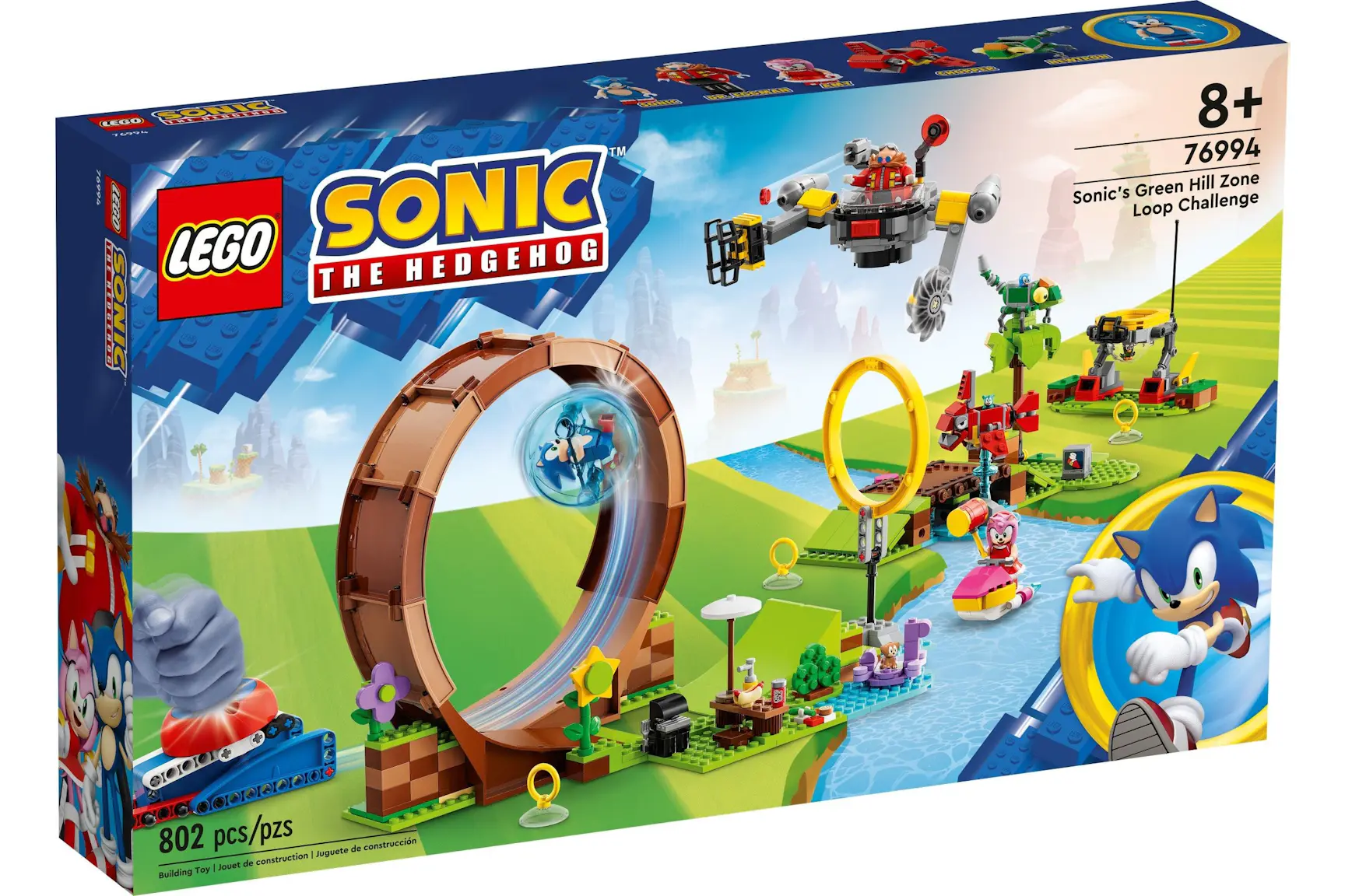 LEGO Sonic The Hedgehog Sonic's Green Hill Zone Loop Challenge Set ...