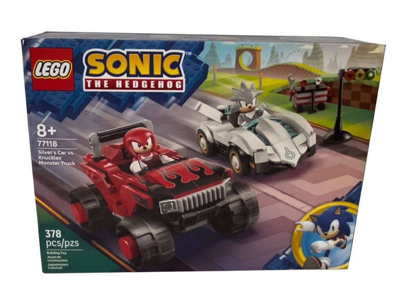 LEGO Sonic the Hedgehog Silver's Car vs. Knuckles' Monster Truck Set 77118