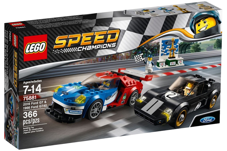 LEGO Speed Champions 2016 Ford GT & 1966 Ford GT40 Set 75881 - US