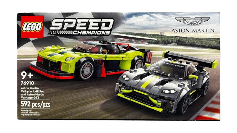 LEGO Speed Champions Aston Martin Valkyrie AMR Pro and Aston Martin Vantage GT3 Set 76910
