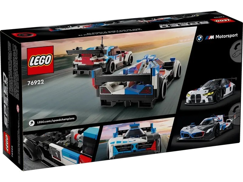 LEGO Speed Champions BMW M4 GT3 & BMW M Hybrid V8 Race Cars Set 76922 US