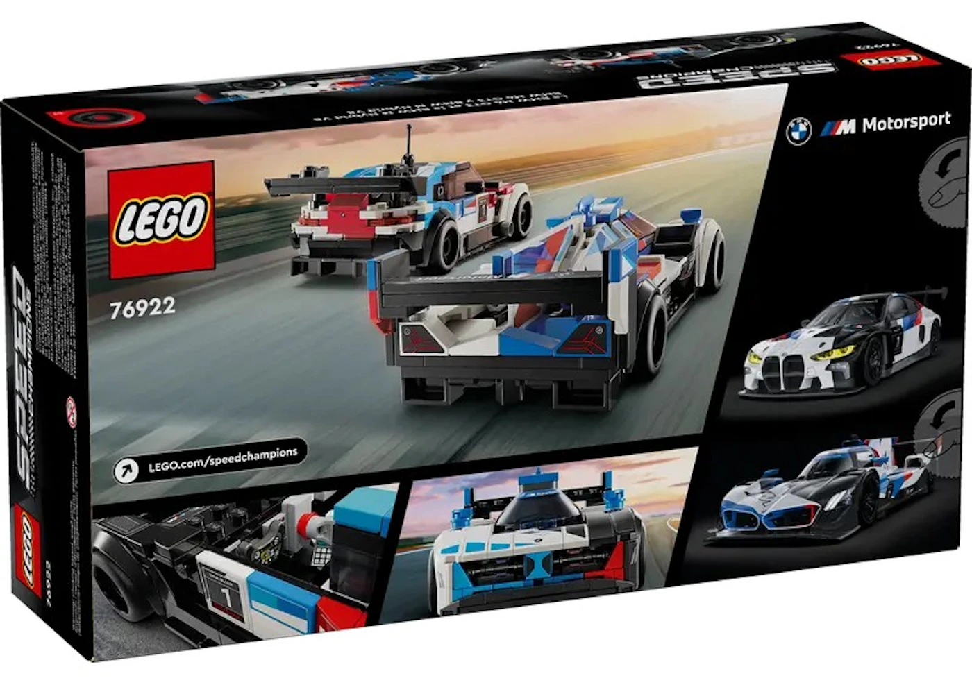 LEGO Speed Champions BMW M4 GT3 & BMW M Hybrid V8 Race Cars Set 76922 GB