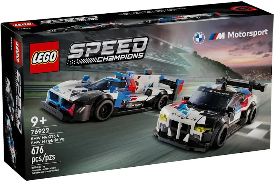 LEGO Speed Champions BMW M4 GT3 & BMW M Hybrid V8 Race Cars Set 76922 FR
