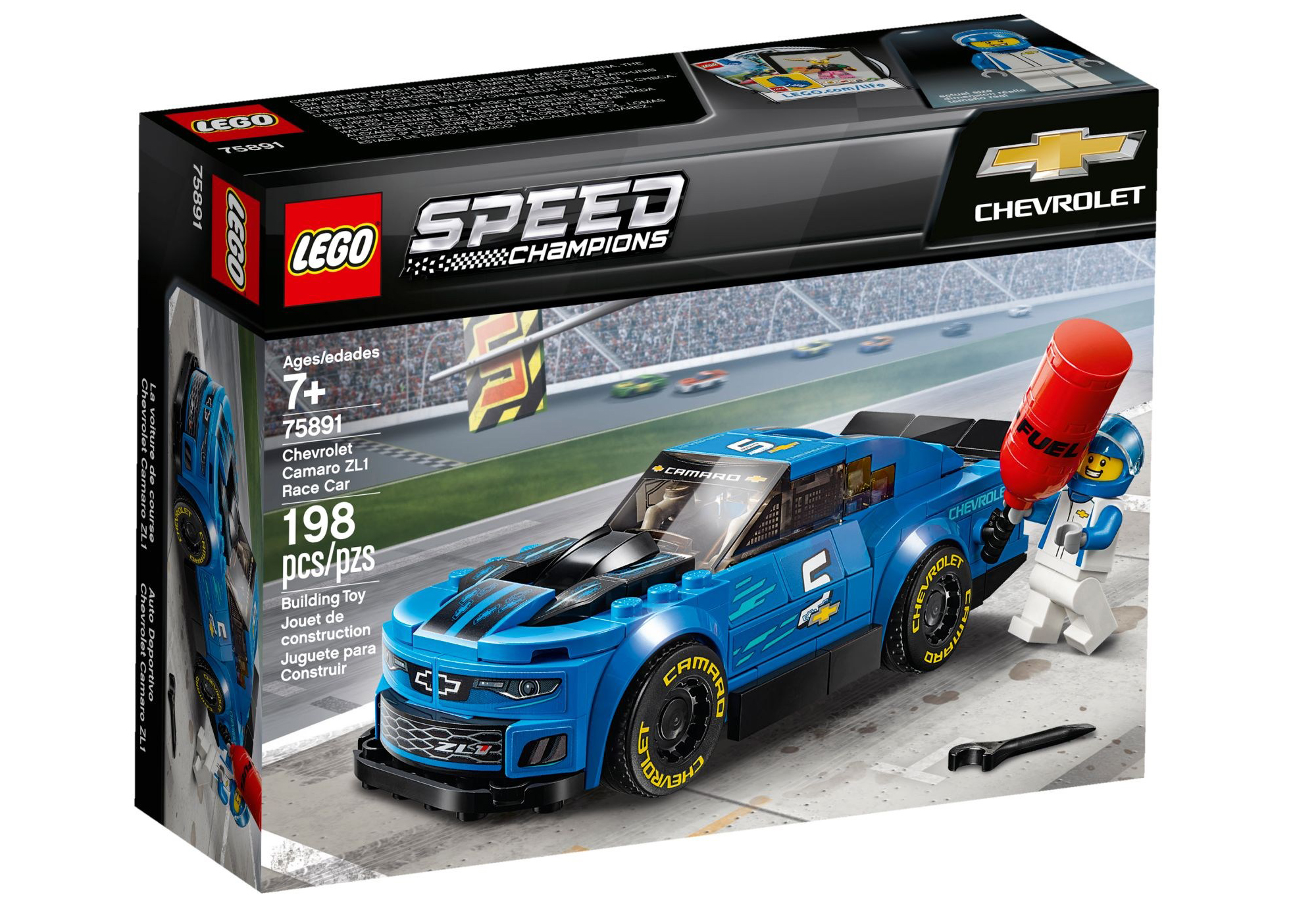 LEGO Speed Champions Chevrolet Camaro ZL1 Race Car Set 75891 US