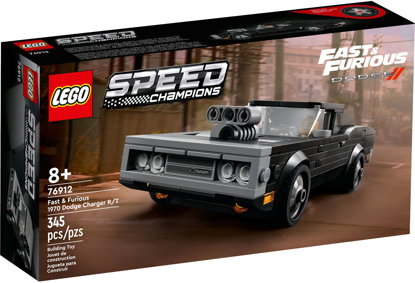 LEGO Speed Champions Fast & Furious 1970 Dodge Charger R/T Set 76912 -