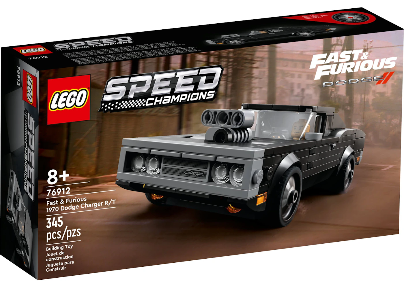 LEGO Speed Champions Fast & Furious 1970 Dodge Charger R/T Set 76912 -