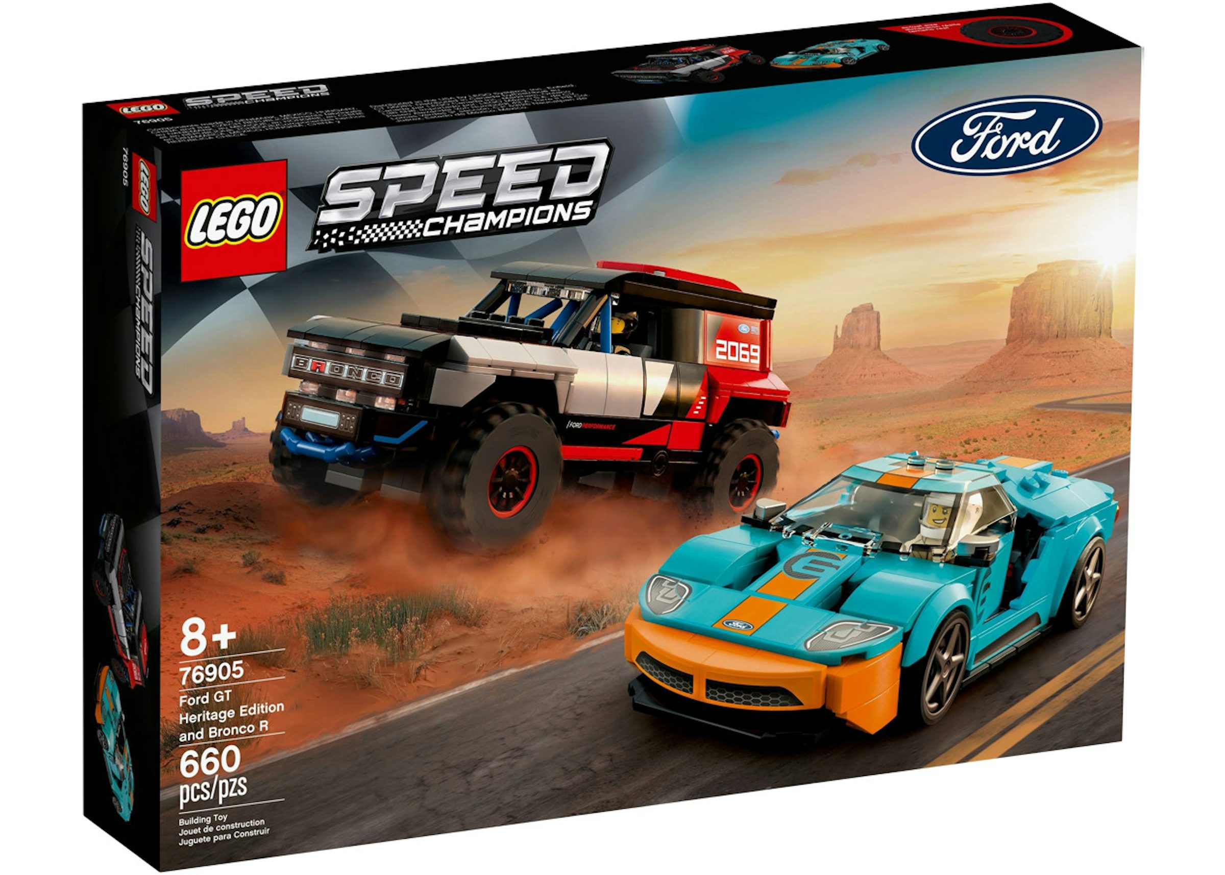 LEGO Speed Champions Ford GT Heritage Edition and Bronco R Set 76905 - US