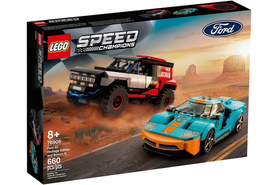 LEGO Speed Champions Ford GT Heritage Edition and Bronco R Set 76905