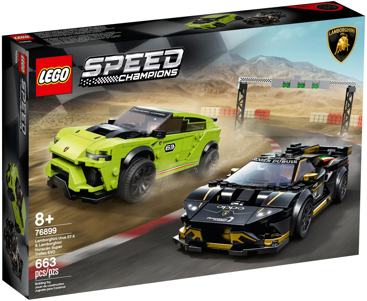 LEGO Speed Champions Lamborghini Urus ST-X & Lamborghini Huracán Super  Trofeo EVO Set 76899