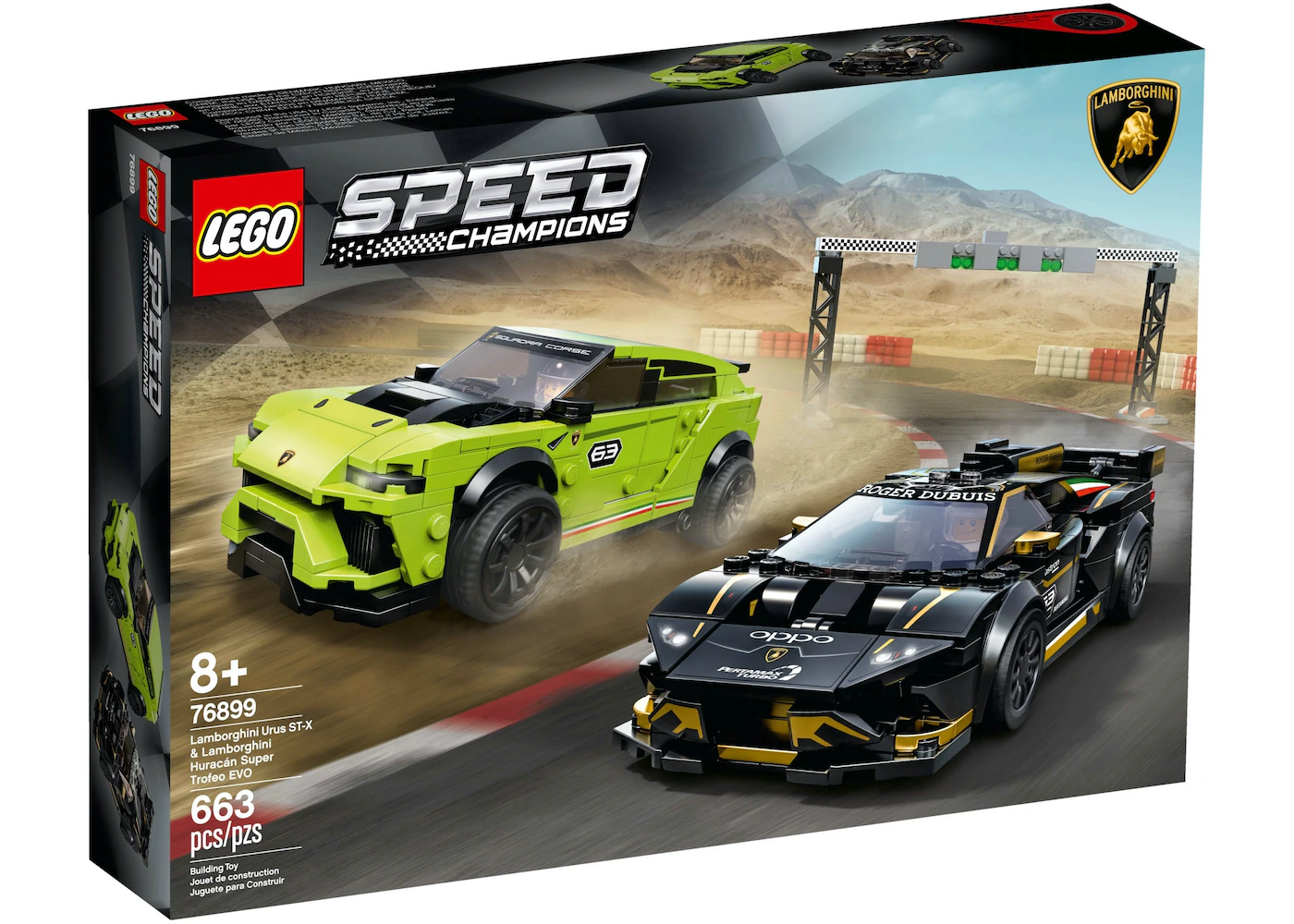 LEGO Speed Champions Lamborghini Urus ST-X & Lamborghini Huracán Super  Trofeo EVO Set 76899 - US