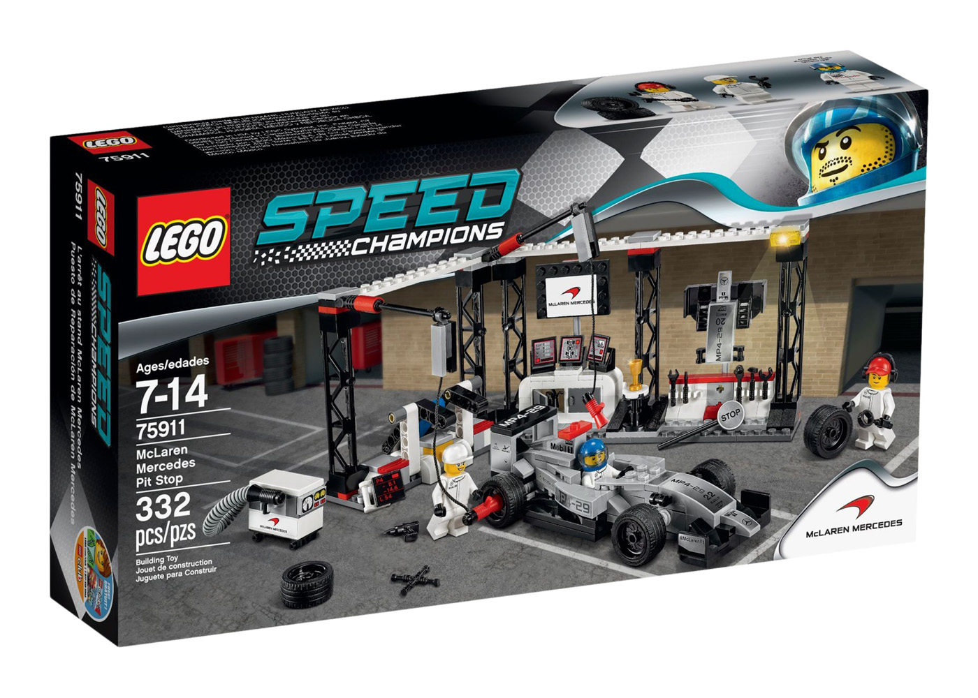 LEGO Speed Champions McLaren Mercedes Pit Stop Set 75911