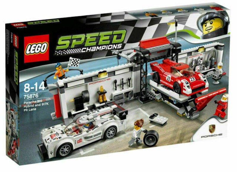 LEGO Speed Champions Porsche 919 Hybrid and 917K Pit Lane Set