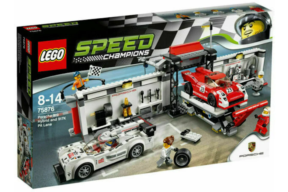 LEGO Speed Champions Porsche 919 Hybrid and 917K Pit Lane Set 75876