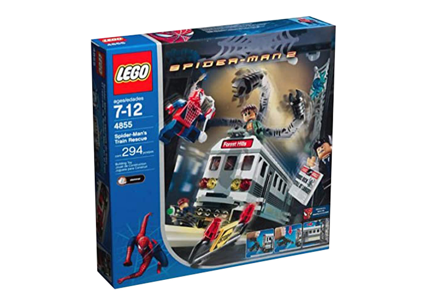 LEGO Spider-Man Spider-Man's Train Rescue Set 4855