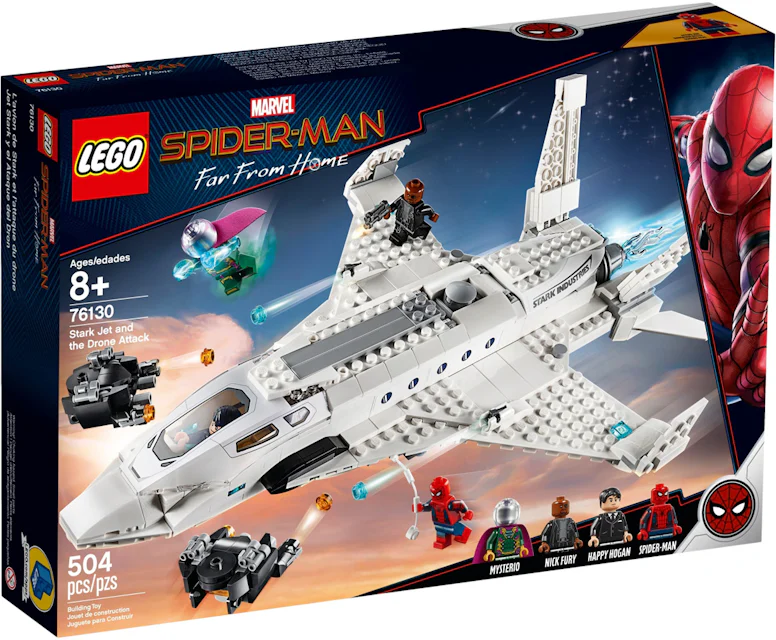 LEGO Spiderman Stark Jet and the Drone Attack Set 76130 - US