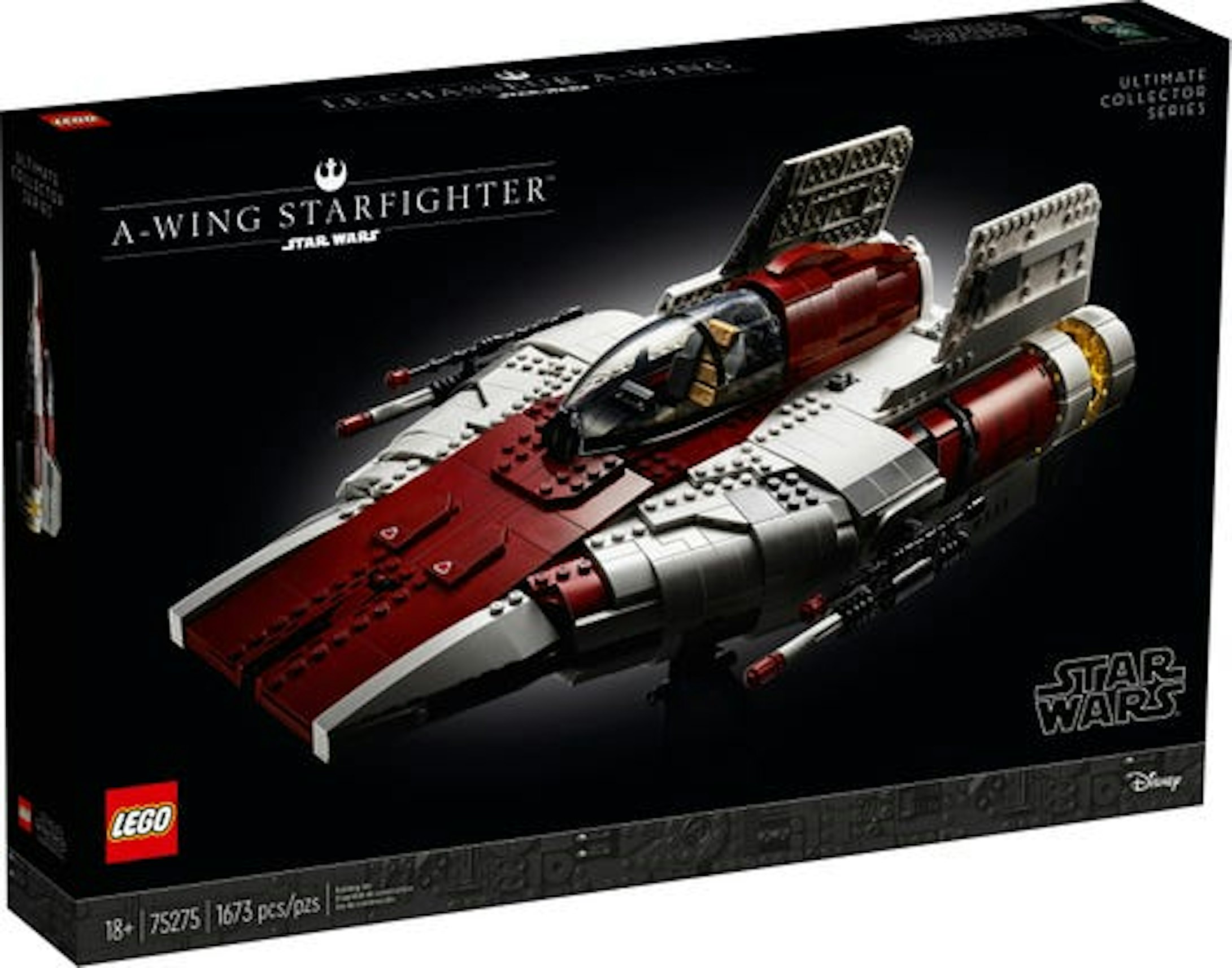LEGO Star Wars Ultimate Collector Series A-Wing Starfighter Set 75275 US
