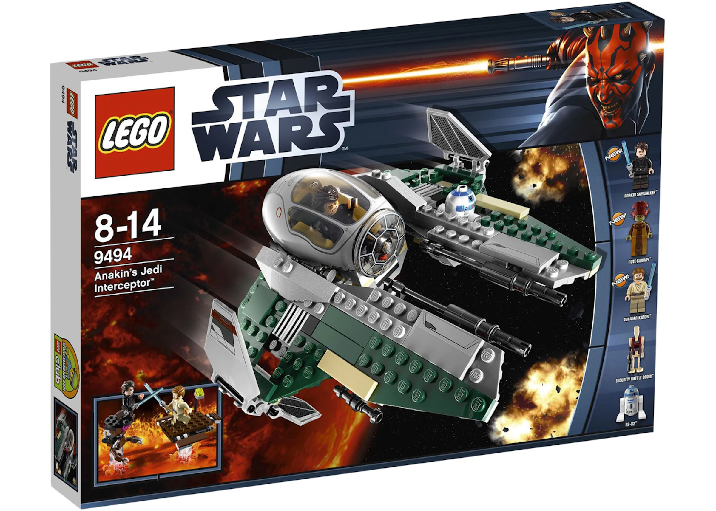 Interminable radio Separación LEGO Star Wars Anakin's Jedi Interceptor Set 9494 - ES