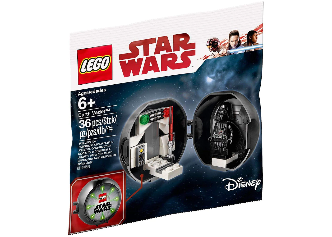 Distribution Spain Bruise LEGO Star Wars Darth Vader Anniversary Polybaag Set 5005376 Black - US
