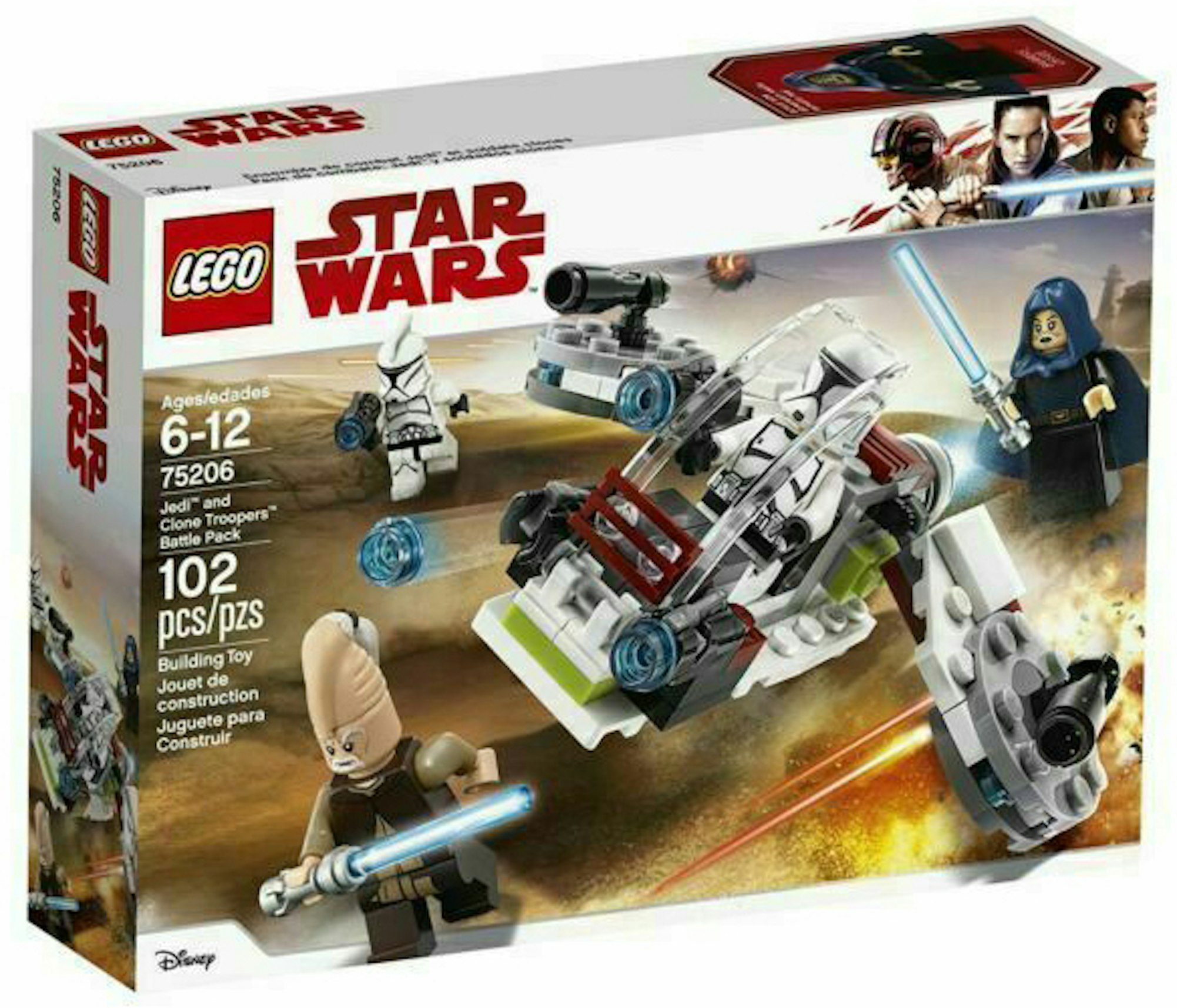 LEGO Wars Jedi & Clone Troopers Battle Pack Set 75206 - US