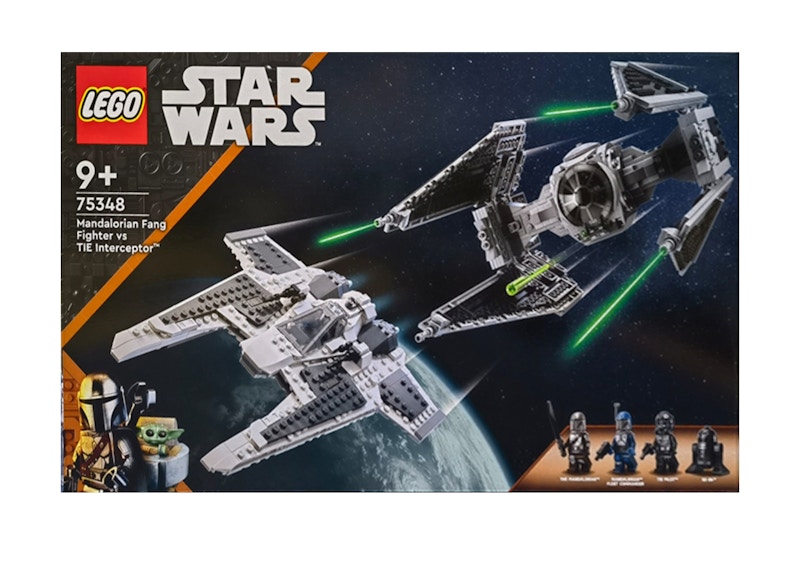 Pre-owned Lego Star Wars Mandalorian Fang Fighter Vs Tie Interceptor Set 75348