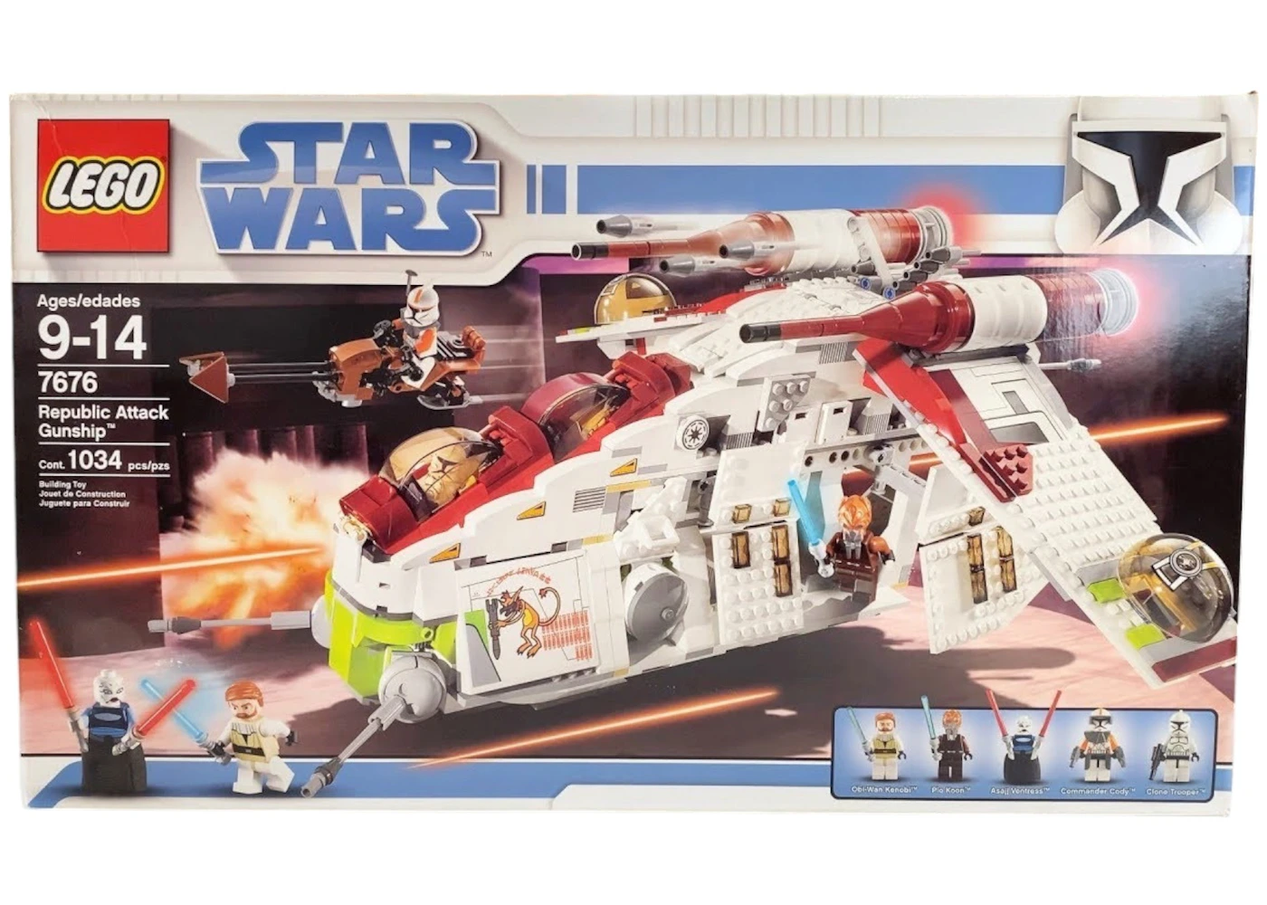 LEGO Star Wars Republic Attack Gunship Set 7676 US