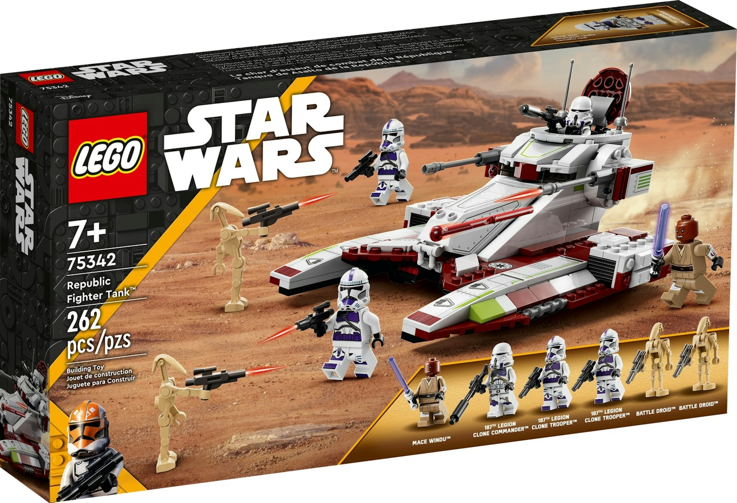 modul Mand Vurdering LEGO Star Wars Republic Fighter Tank Set 75342 - US