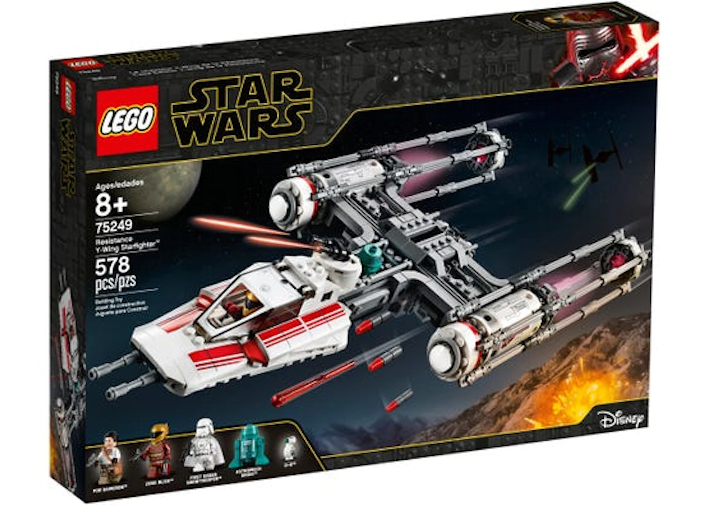 Eddike nedbryder bundt LEGO Star Wars Resistance Y-wing Starfighter Set 75249 - US